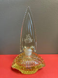 Czechoslovakia Vintage Yellow Perfume Bottle