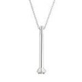 Solvar Sterling Silver Trinity Knot Bead Holder Necklace