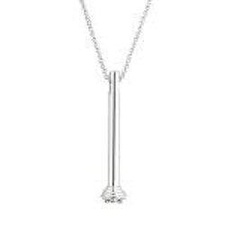 Solvar Sterling Silver Trinity Knot Bead Holder Necklace