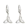 Solvar Sterling Silver Trinity Knot Drop Earrings