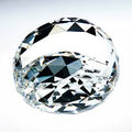 Gem Cut Paperweight Round