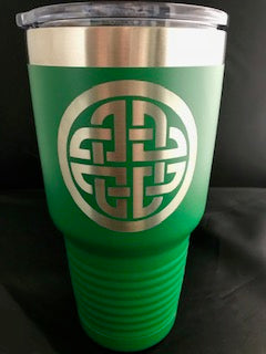 Celtic Knot Green Polar Camel 30oz Tumbler