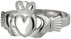 Solvar Sterling Silver Men's Claddagh Ring