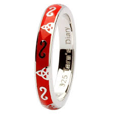 Tara's Diary Red Trinity Knot Ring