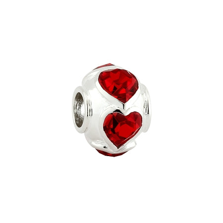 Solvar Red Heart Bead