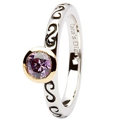 Tara's Diary Amethyst Swirl Ring 